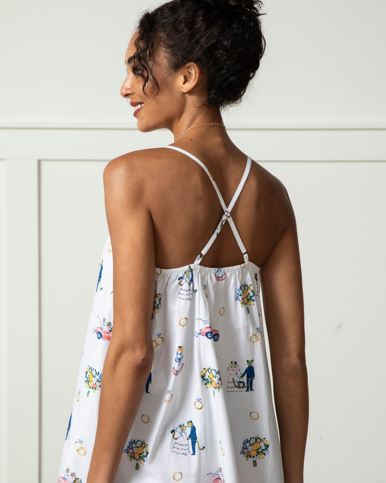 Organic Cotton Cami Nightgown in Happily Ever After | Women's Plus Size 5X | White | Sleepwear Organic Cotton Cami Nightgown in Happily Ever After | Women's Plus Size 5X | White | Sleepwear