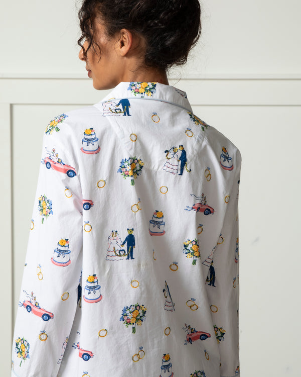 Happily Ever After - Long PJ Set - Cloud - Printfresh