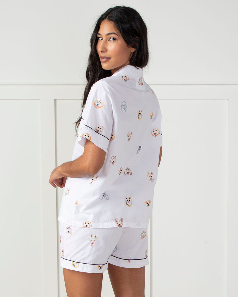 Happy Hounds - Short Sleep Set - Cloud - Printfresh