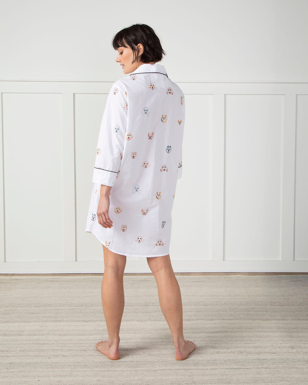 Women's Long Sleeve Printed Sleep Shirts - Printfresh