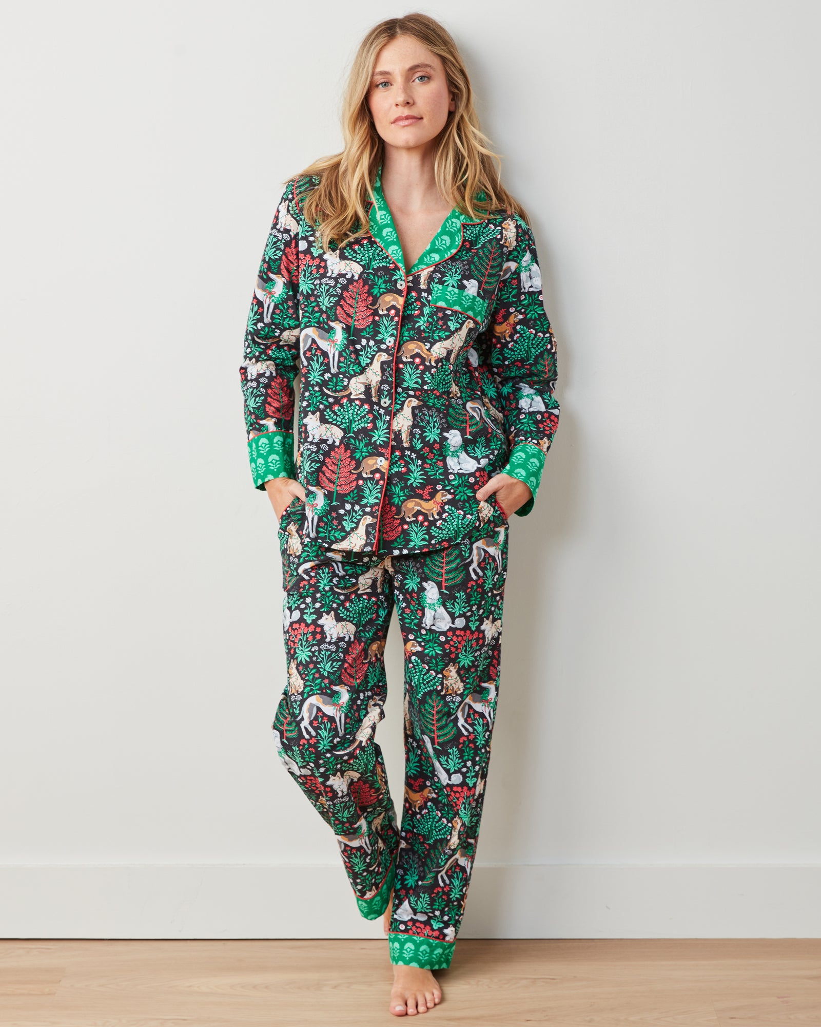 Happy Howlidays - Long PJ Set - Ink - Printfresh