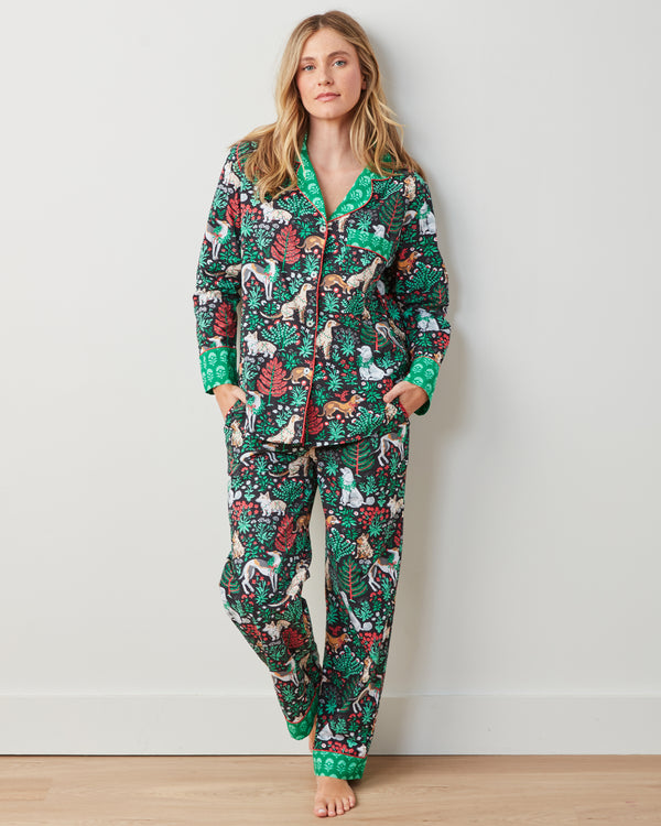 Happy Howlidays - Long PJ Set - Ink - Printfresh