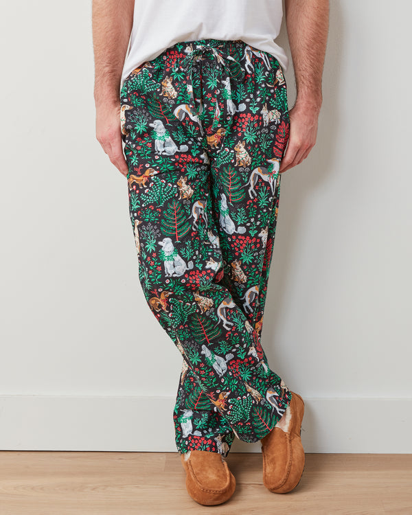 Happy Howlidays - Men's PJ Pants - Ink - Printfresh