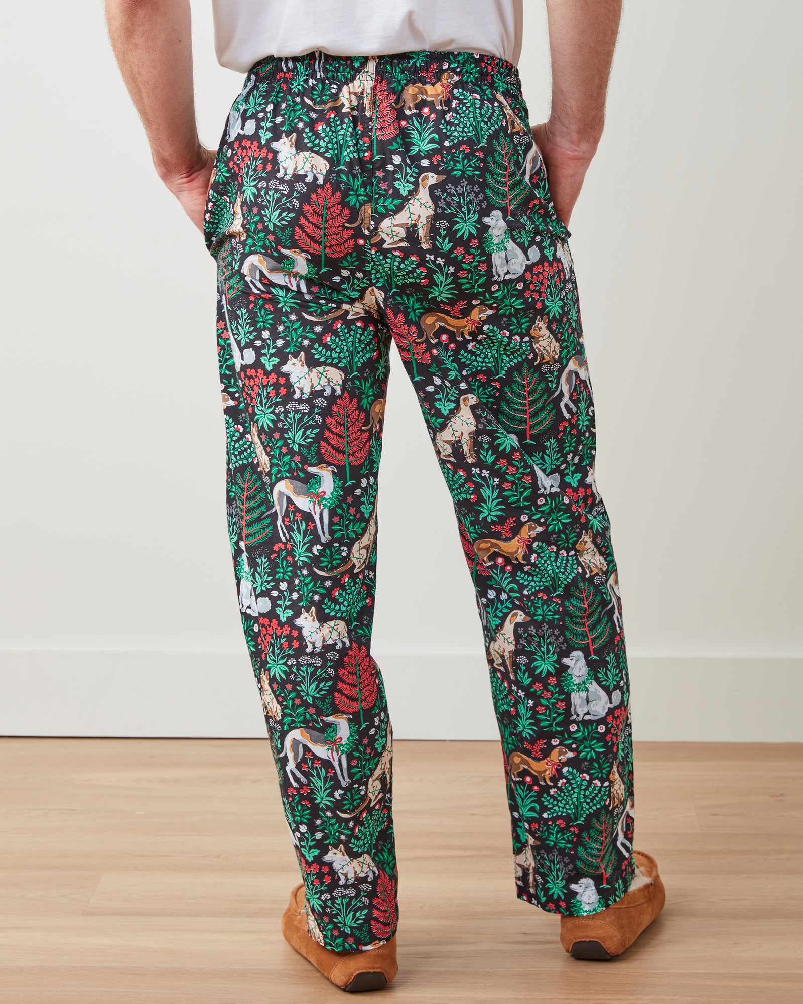 Happy Howlidays - Men's PJ Pants - Ink - Printfresh