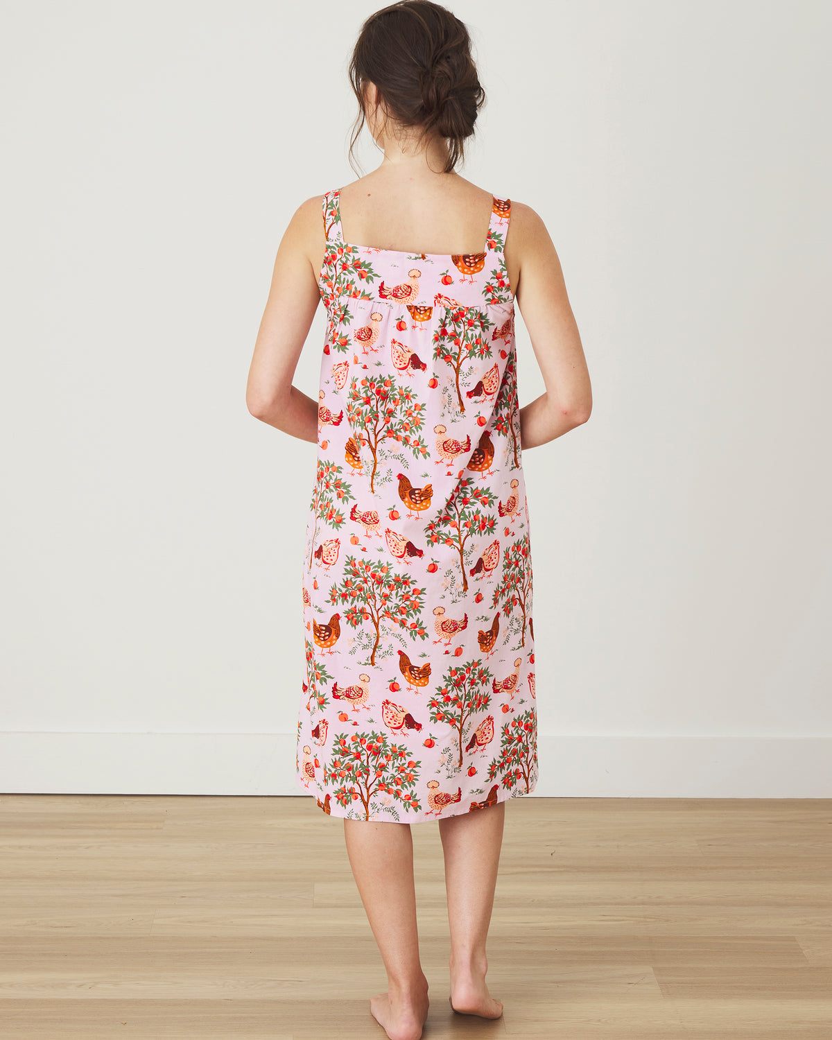 Hen House - Back To Bed Nightgown - Ballet Pink - Printfresh