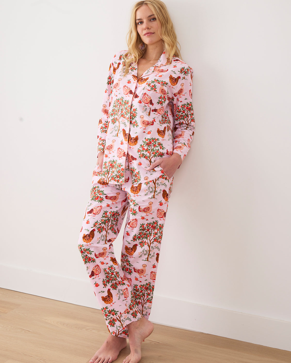 Hen House Tall Long PJ Set Ballet