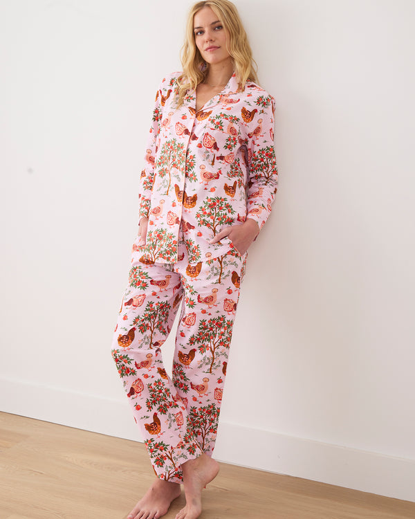 Hen House - Tall Long PJ Set - Ballet Pink - Printfresh