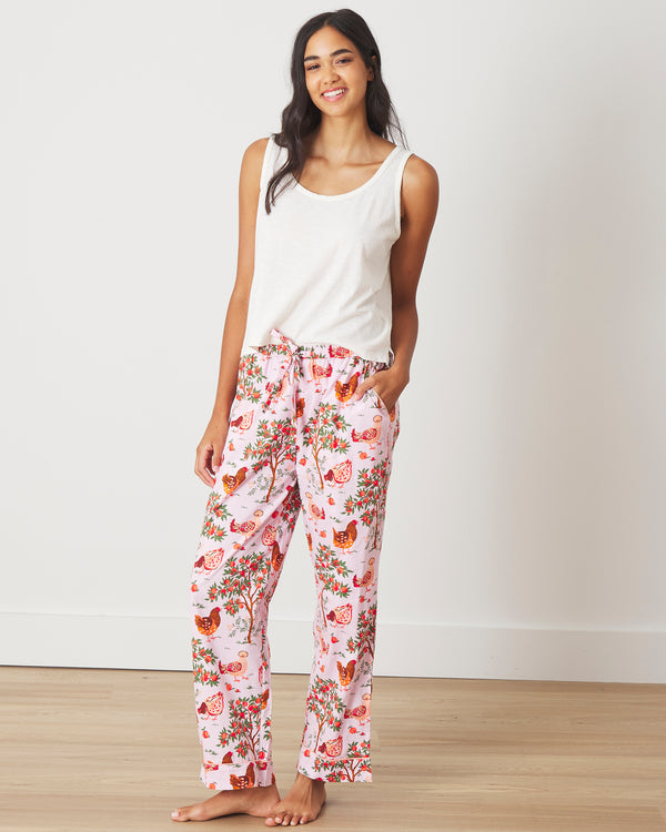 Hen House - PJ Pants - Ballet Pink - Printfresh