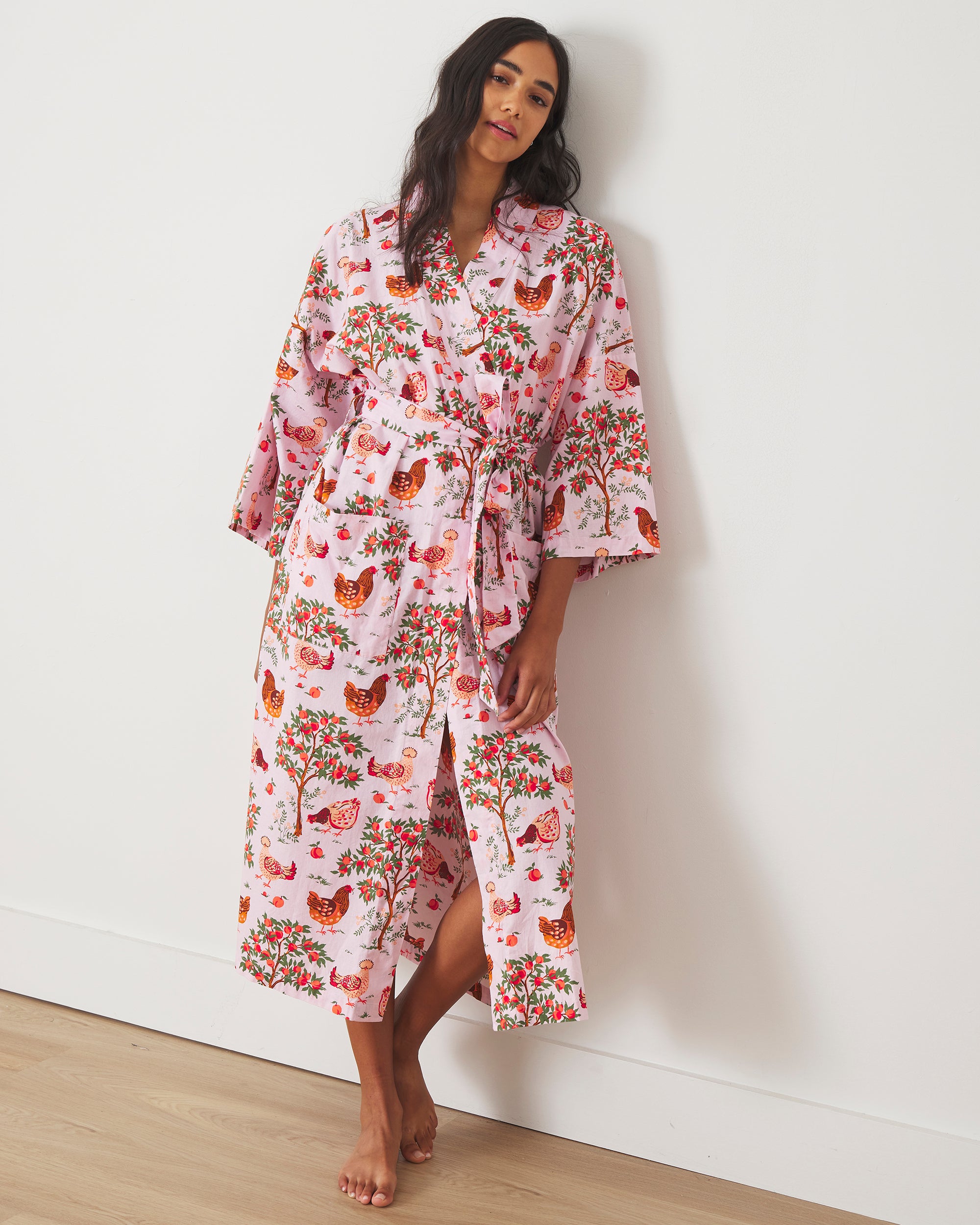 Samite House Robe Hen House - Robe - Ballet Pink