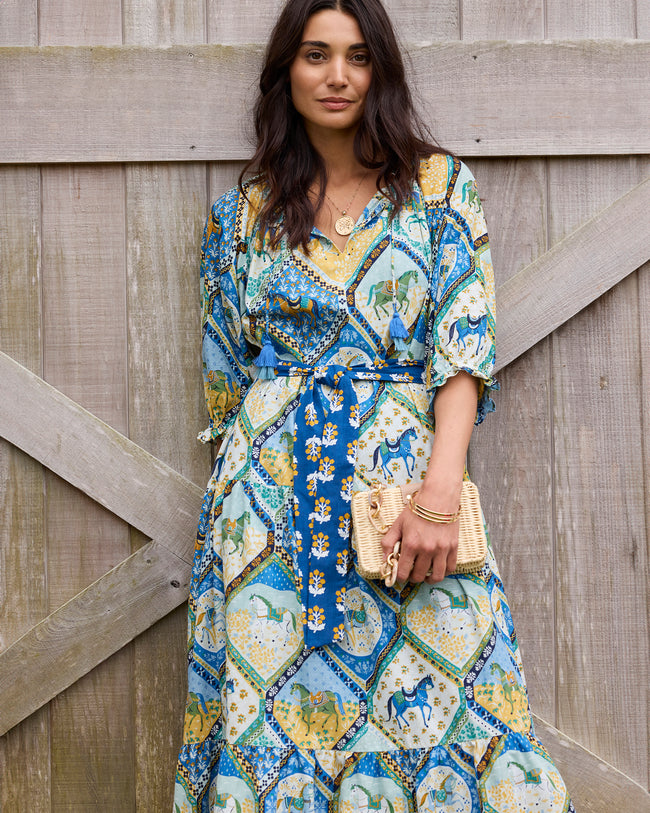 High Horse - The Devon Dress - Sage - Printfresh