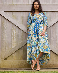 High Horse - The Devon Dress - Sage - Printfresh