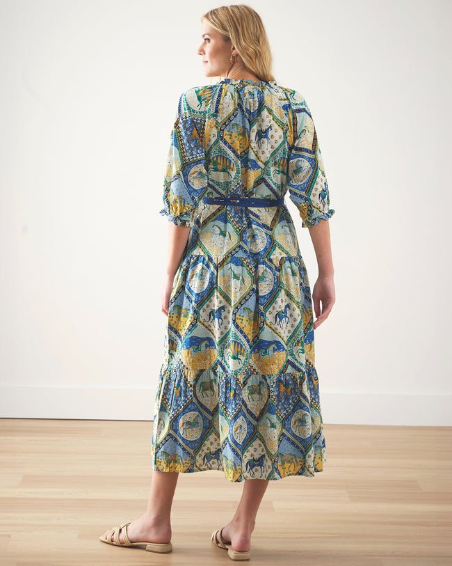 High Horse - The Devon Dress - Sage - Printfresh