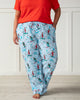 Hit the Slopes - Tall Flannel Pajama Pants - Frosted Lake - Printfresh