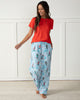 Hit the Slopes - Petite Flannel Pajama Pants - Frosted Lake - Printfresh