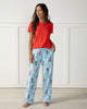 Hit the Slopes - Tall Flannel Pajama Pants - Frosted Lake - Printfresh