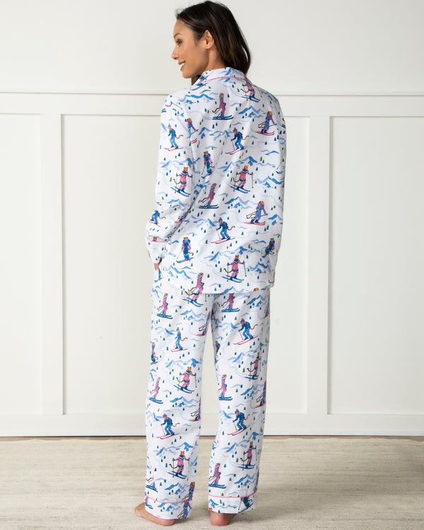 Hit the Slopes - Flannel Long Sleep Set - Icicle - Printfresh