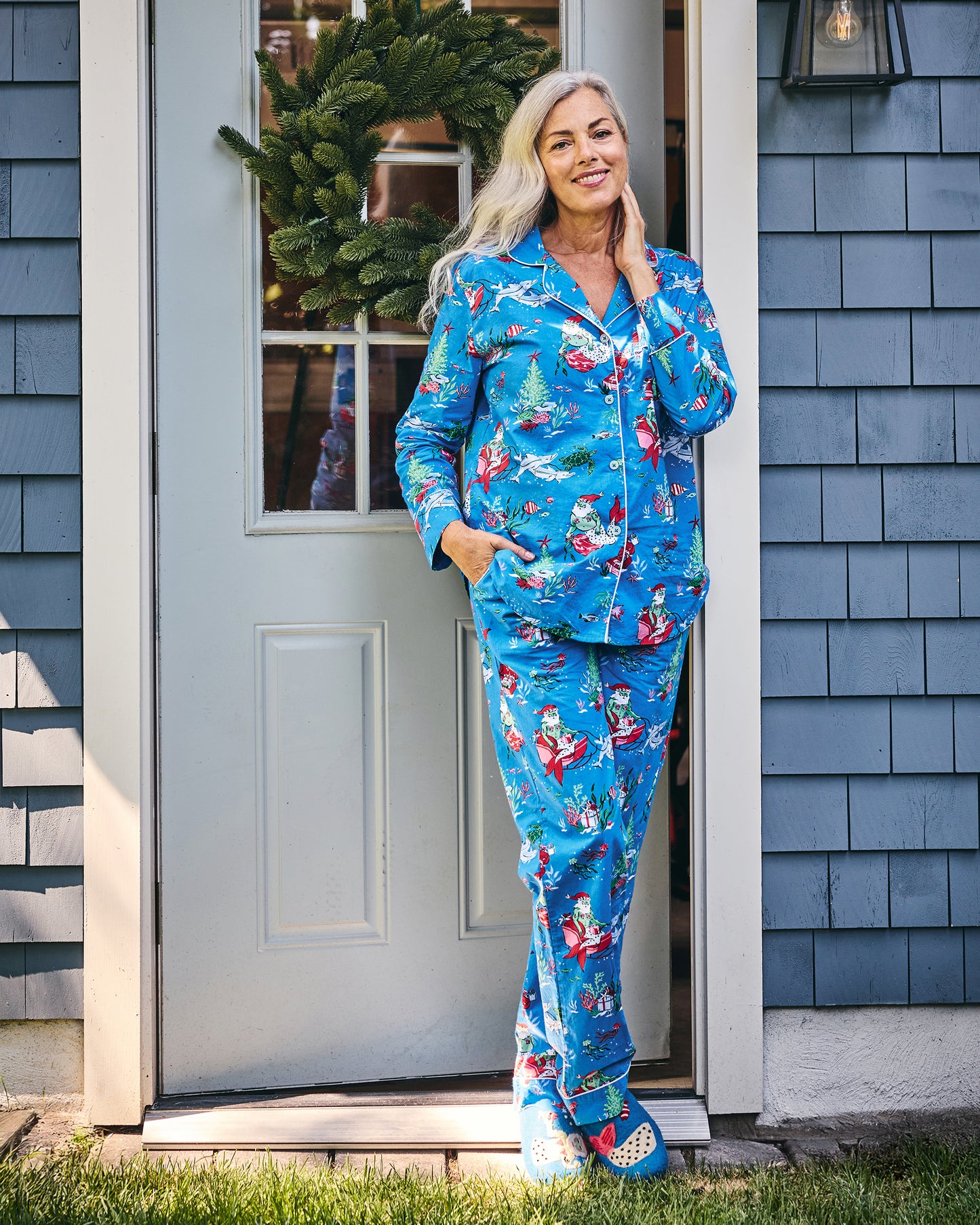 Merry Mermen - Long PJ Set - Dolphin Tail - Printfresh