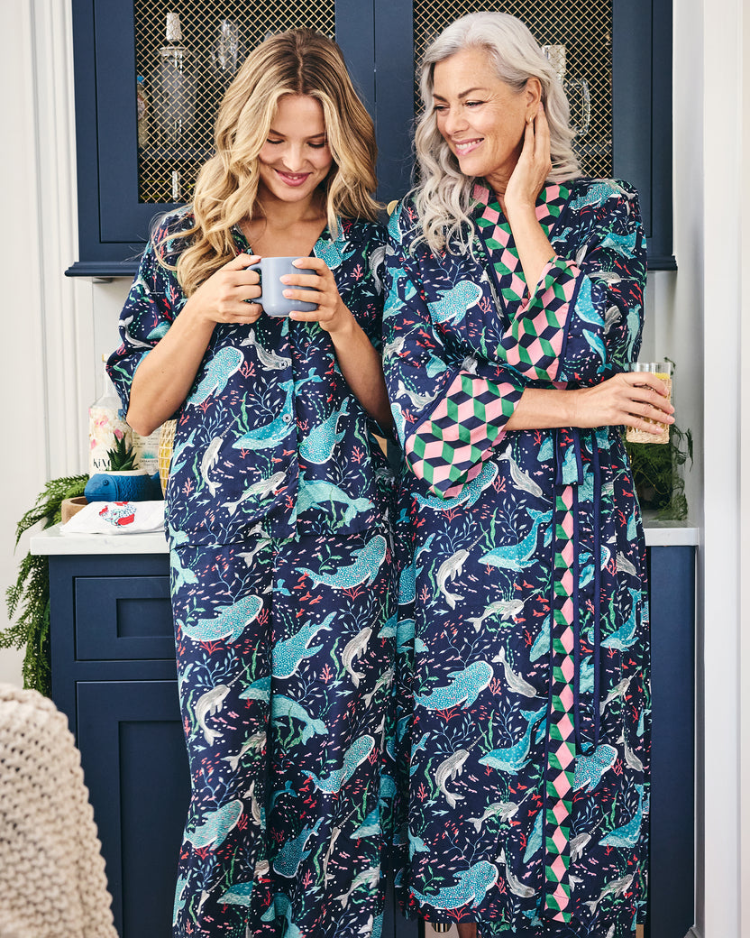 Arctic Sea Life - Eco Satin Wildest Dreams Set - Blue Chill - Printfresh