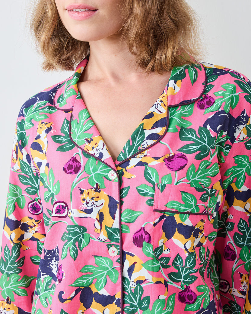 Figs & Felines -  Short PJ Set - Sweet Pink - Printfresh