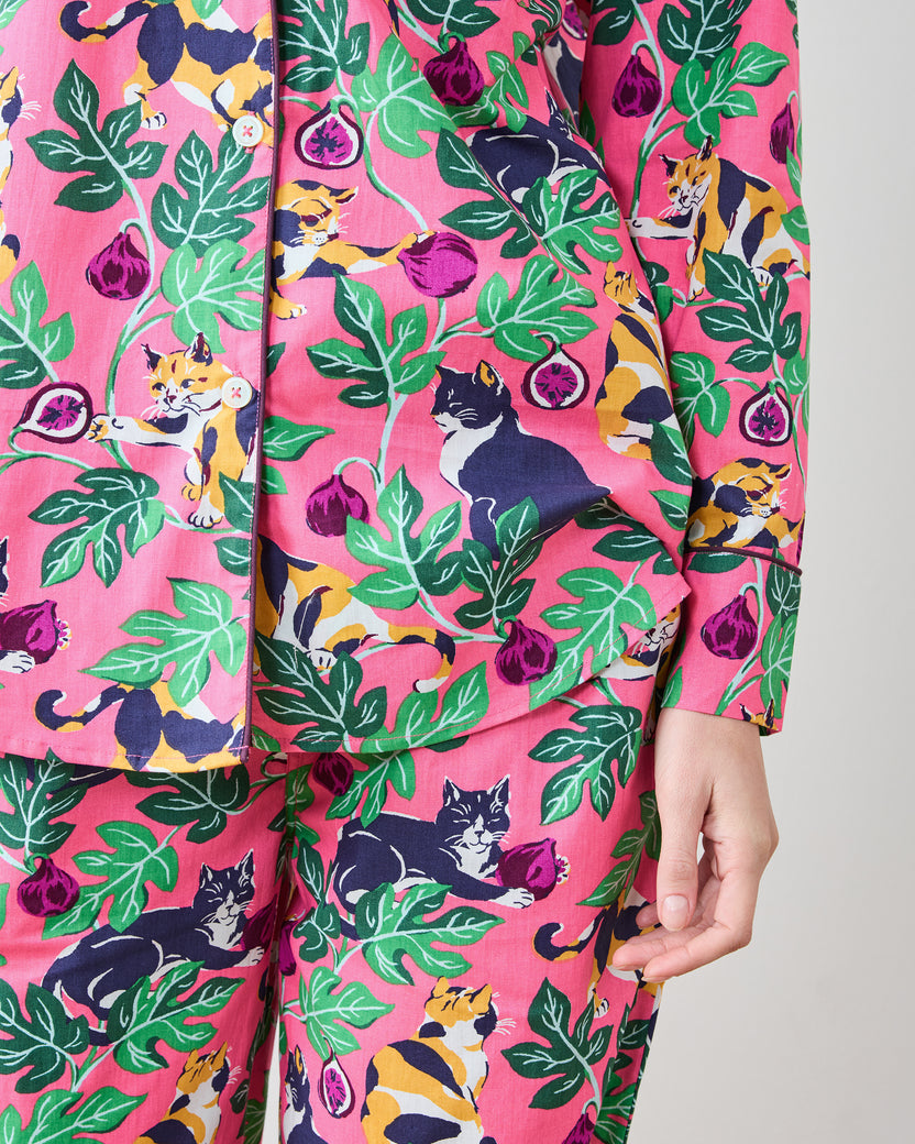 Figs & Felines -  Short PJ Set - Sweet Pink - Printfresh