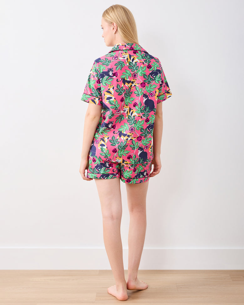 Figs & Felines -  Short PJ Set - Sweet Pink - Printfresh