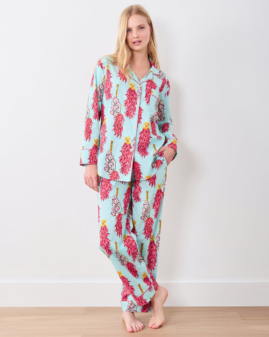 Something Spicy -  Long PJ Set - Azule - Printfresh