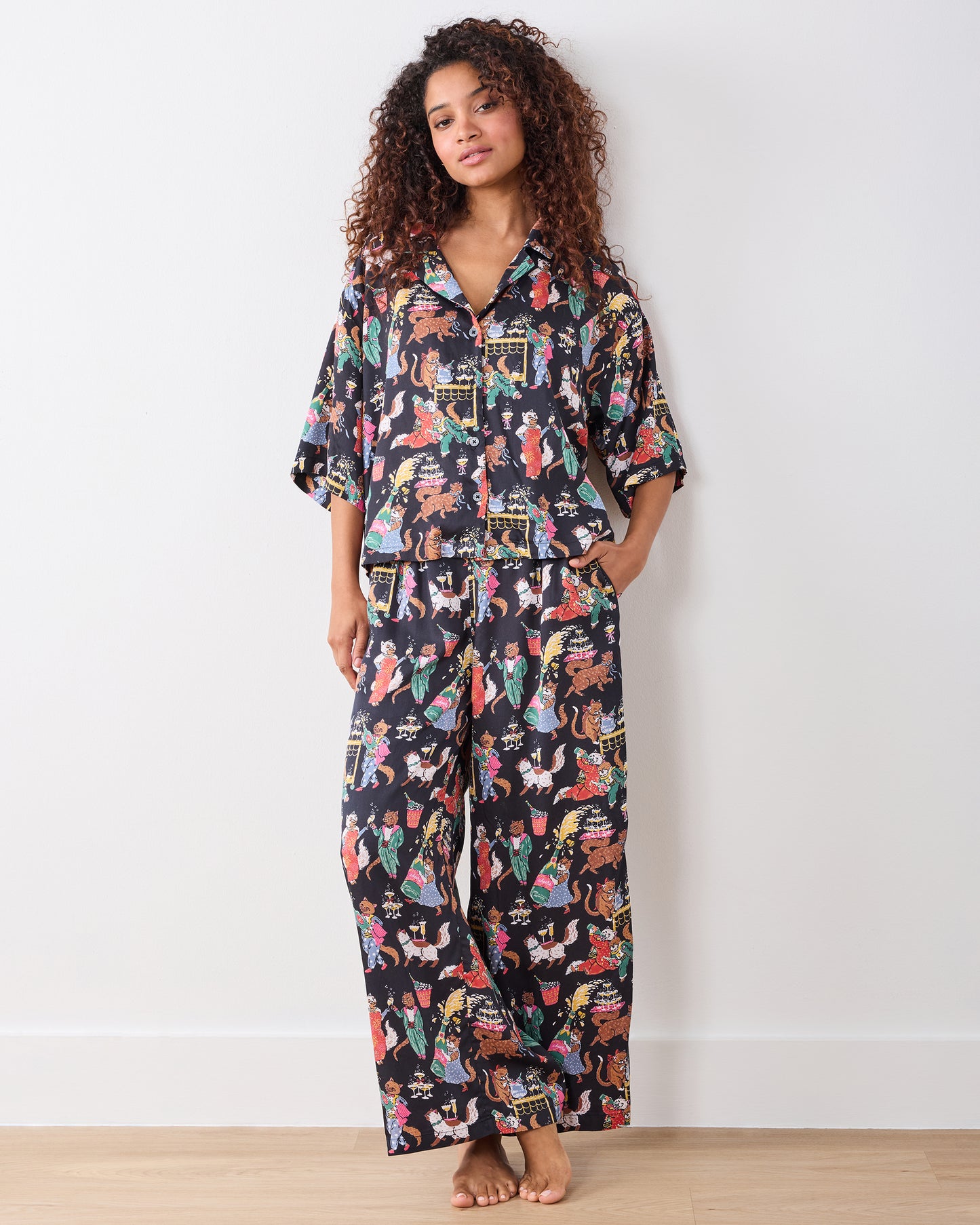 Swanky Cats - Eco Satin Wildest Dream Set - Tuxedo - Printfresh