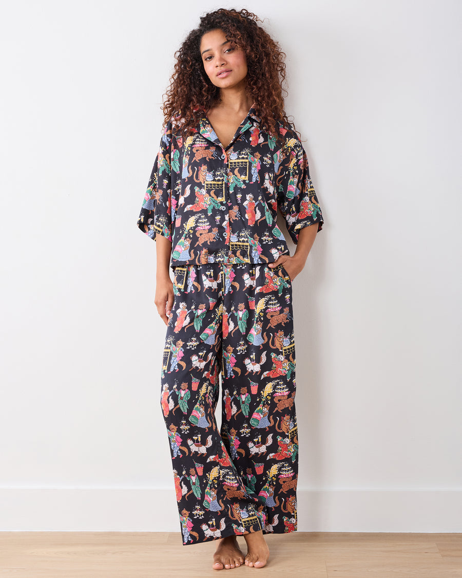 Swanky Cats - Eco Satin Wildest Dream Set - Tuxedo - Printfresh