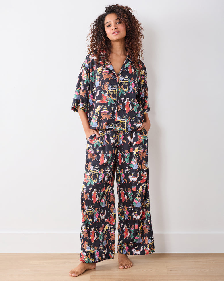 Swanky Cats - Eco Satin Wildest Dream Set - Tuxedo - Printfresh