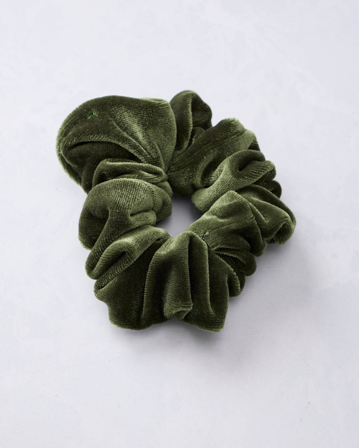 Green - Mini Velvet Scrunchie - Printfresh