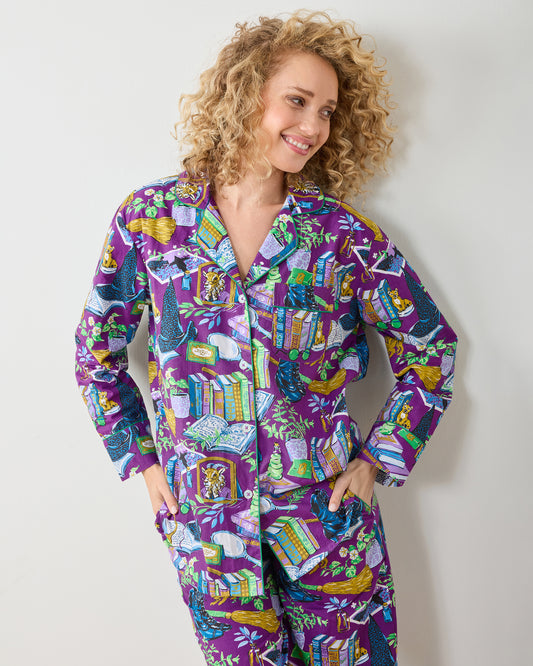 Elphaba's Alchemy  - Tall Long PJ Set - Brewed Blackberry - Printfresh