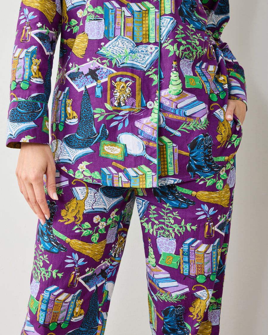 Elphaba's Alchemy  - Tall Long PJ Set - Brewed Blackberry - Printfresh