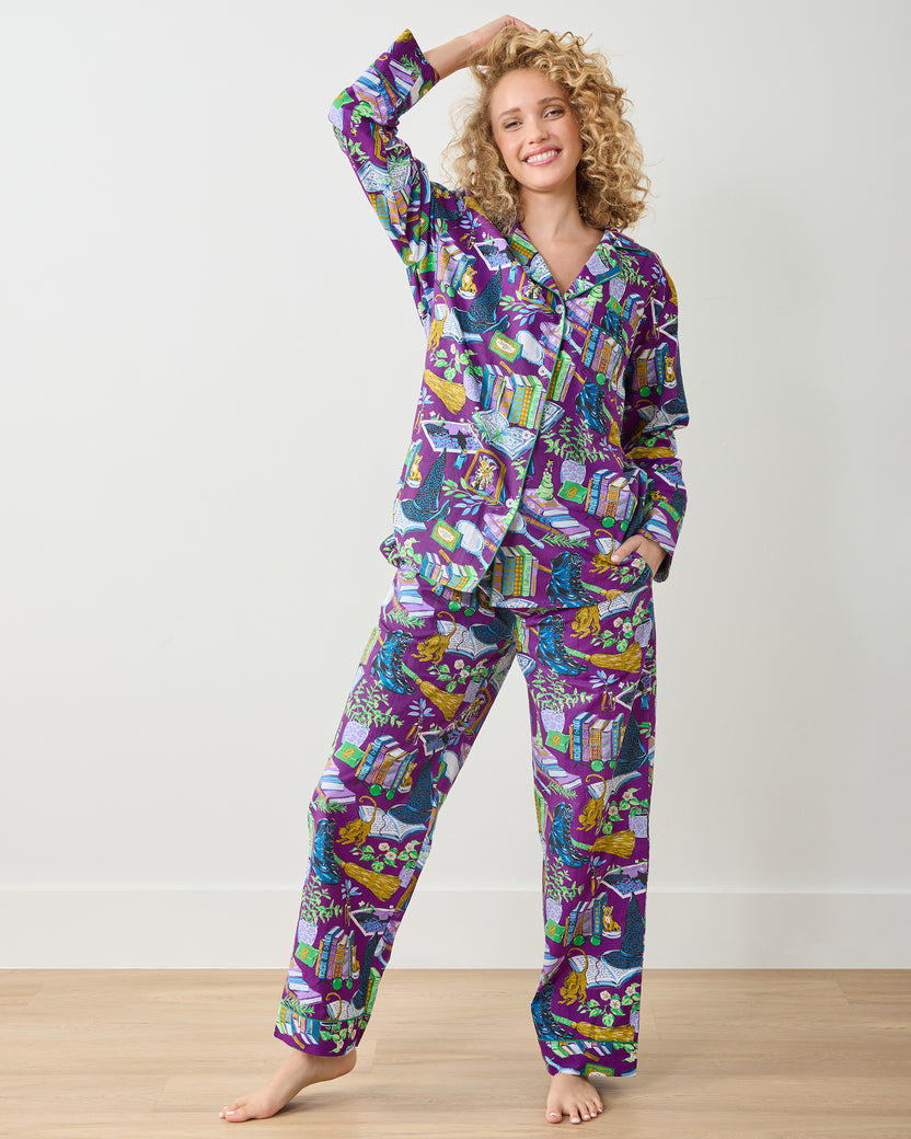 Elphaba's Alchemy  - Tall Long PJ Set - Brewed Blackberry - Printfresh