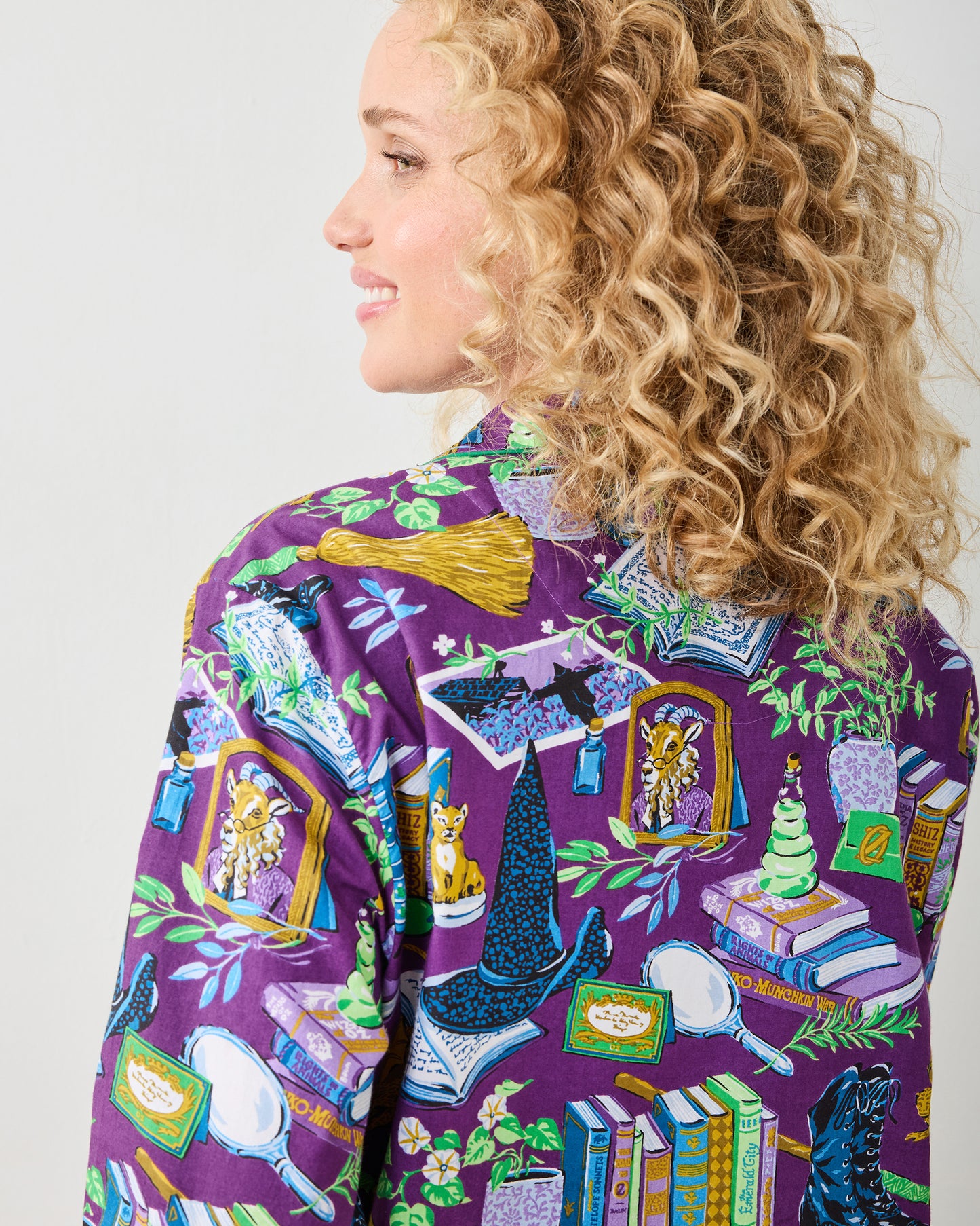 Elphaba's Alchemy  - Tall Long PJ Set - Brewed Blackberry - Printfresh