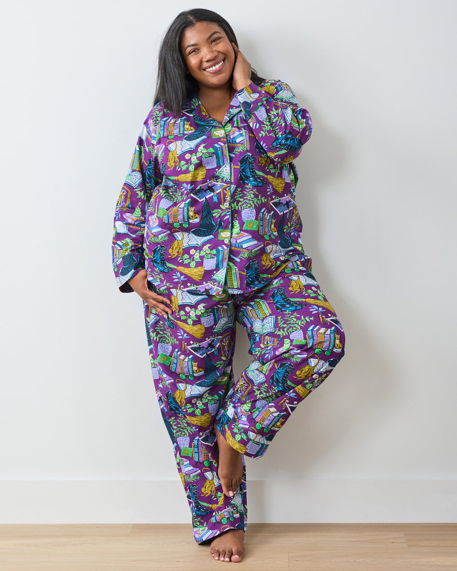 Elphaba's Alchemy  - Tall Long PJ Set - Brewed Blackberry - Printfresh