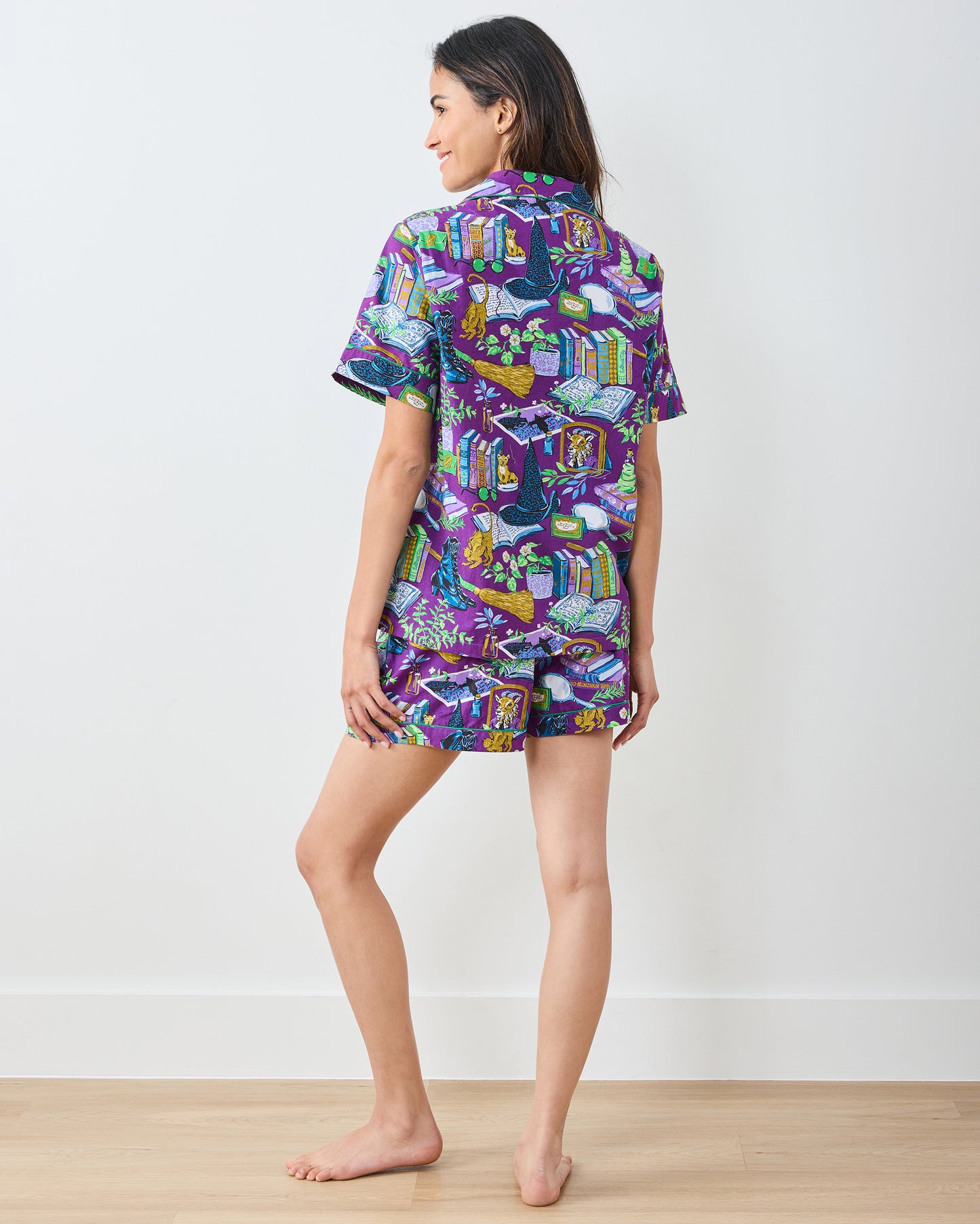 Elphaba's Alchemy - Short PJ Set - Brewed Blackberry - Printfresh