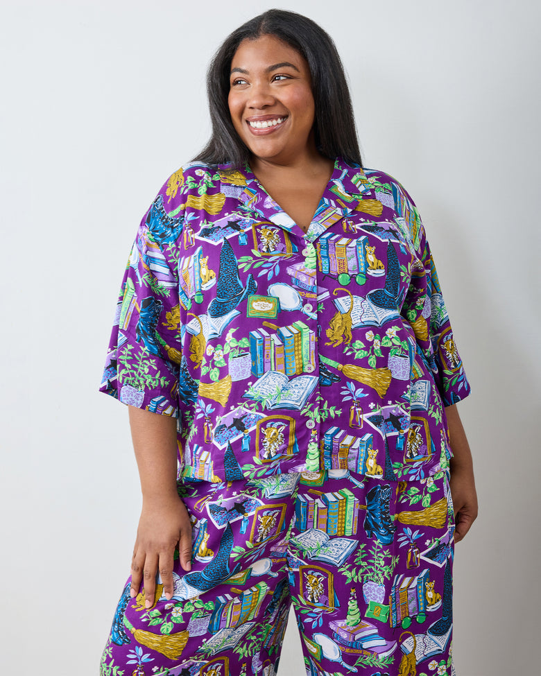 Elphaba's Alchemy  - Petite Eco Satin Wildest Dreams Set - Brewed Blackberry - Printfresh