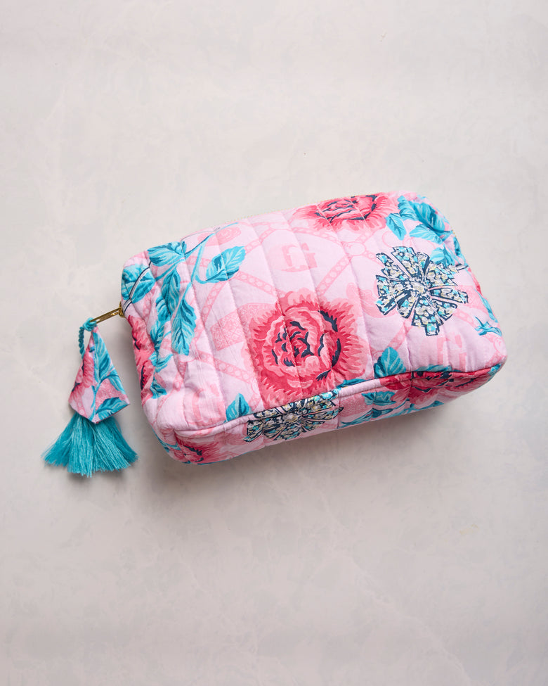 Glinda's Garden - Phoebe Pouch - Popular Pink - Printfresh