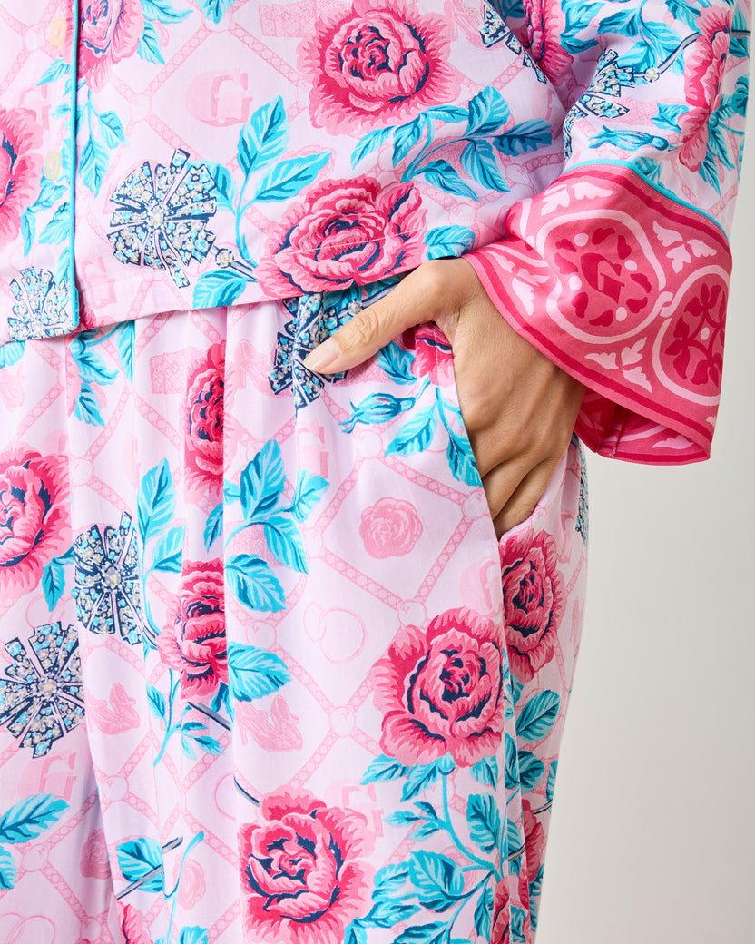 Glinda's Garden - Eco Satin Soho Set - Popular Pink - Printfresh