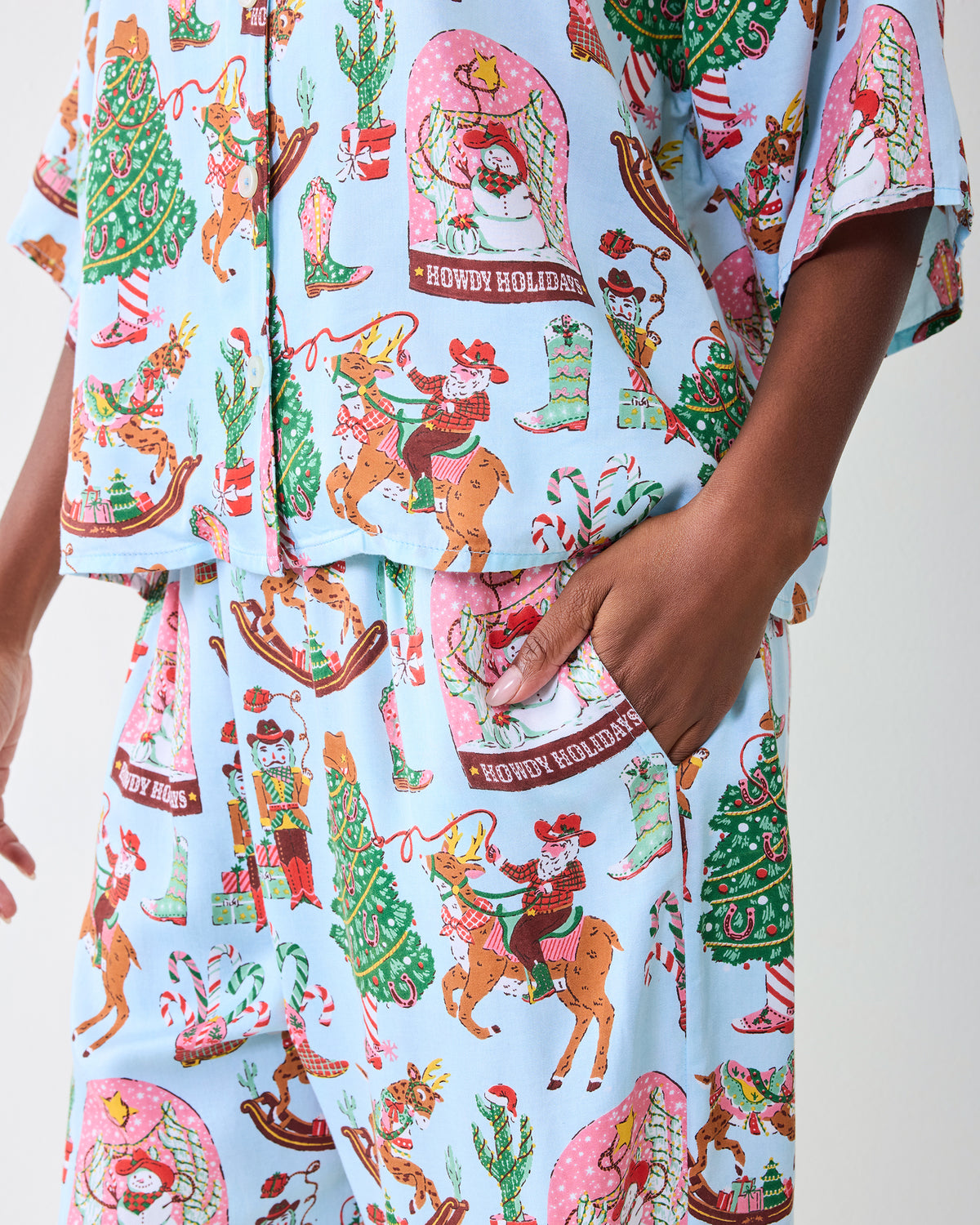 Cowboy Christmas - Eco Satin Wildest Dreams Set - Icicle