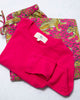 Bagheera - Pointelle Long Sleeve & Flannel PJ Pants Set - Hot Pink - Printfresh