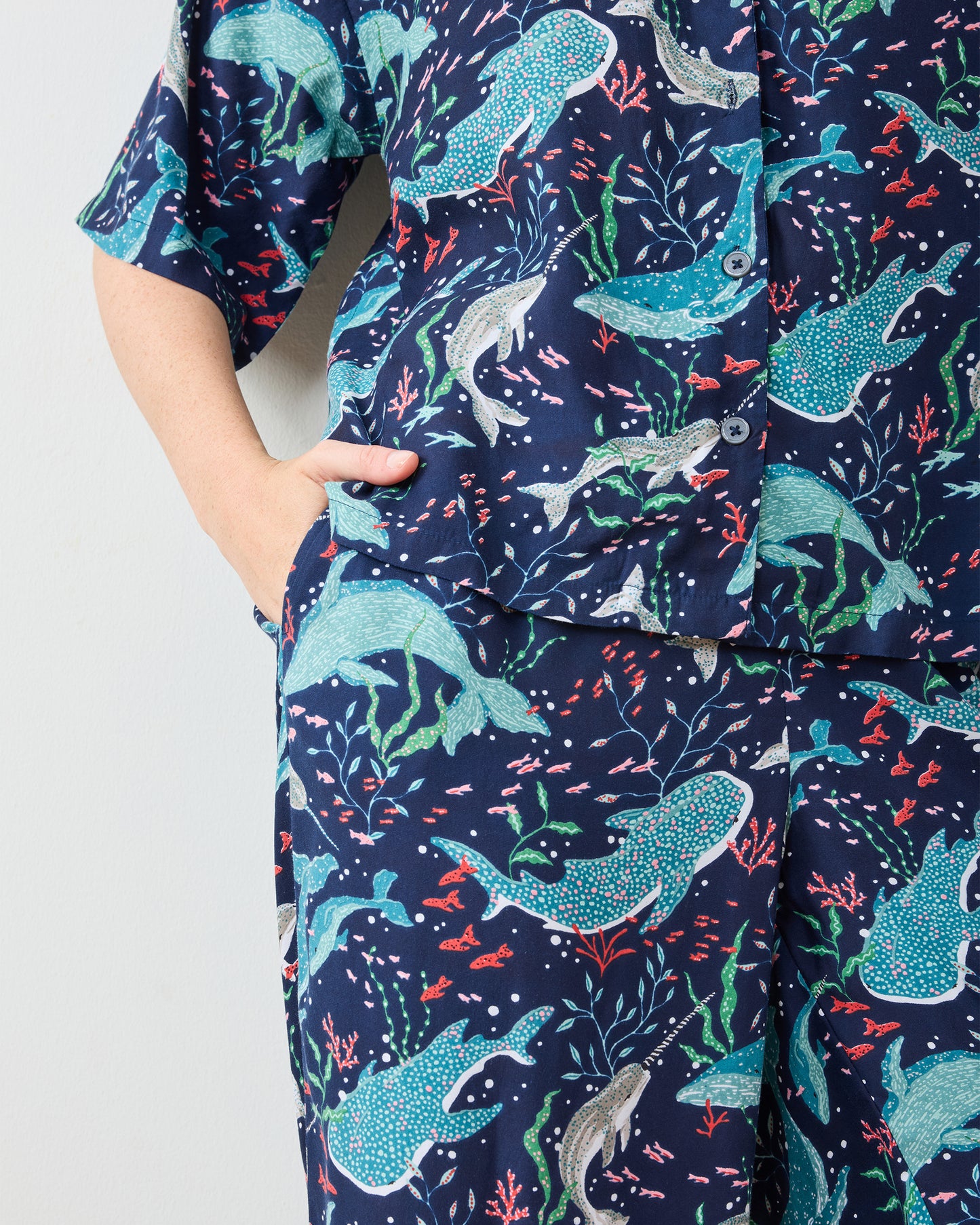 Arctic Sea Life - Eco Satin Wildest Dreams Set - Blue Chill