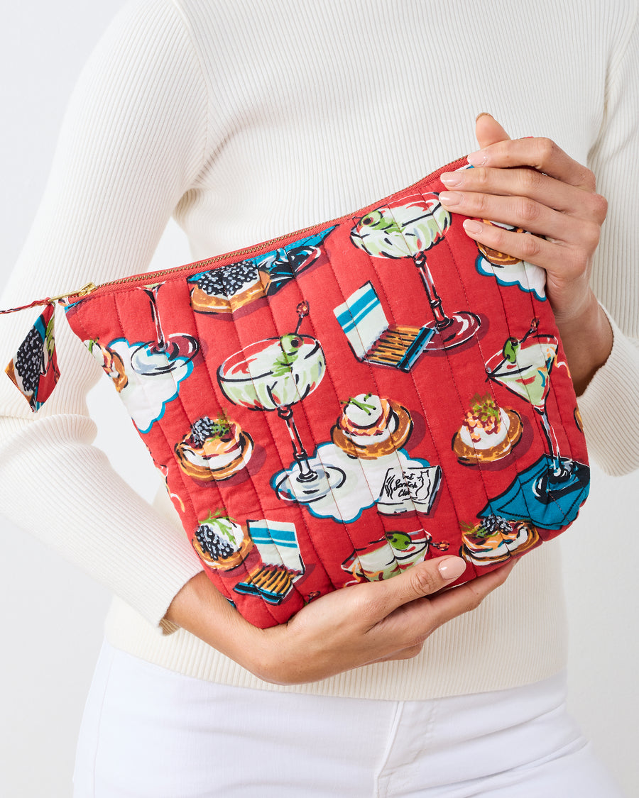 Blinis & Martinis - Essentials Pouch - Matchbook Red - Printfresh