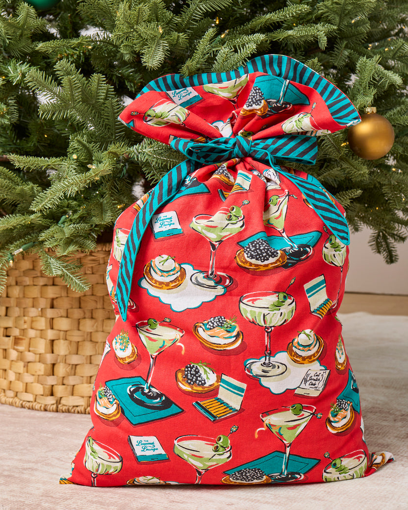 Blinis & Martinis - Gift Sack - Red - Printfresh