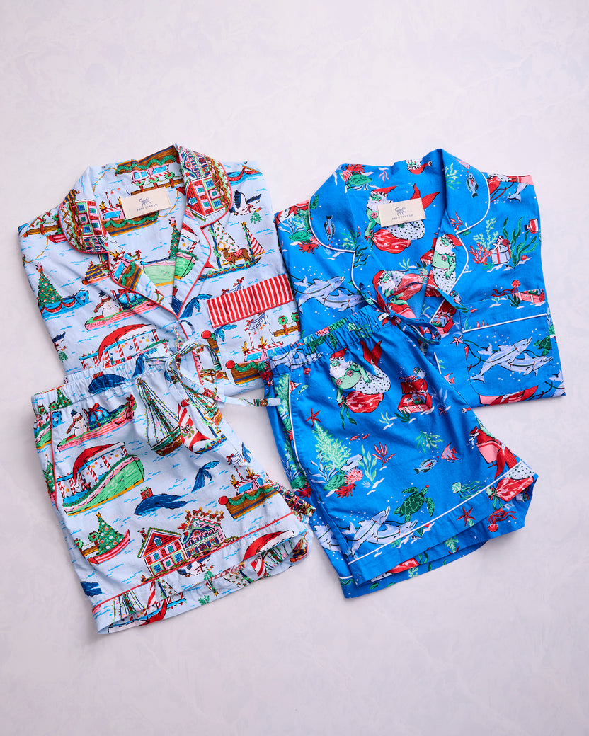 Coastal Capsule - Short PJ Set Bundle - Multi  - Printfresh