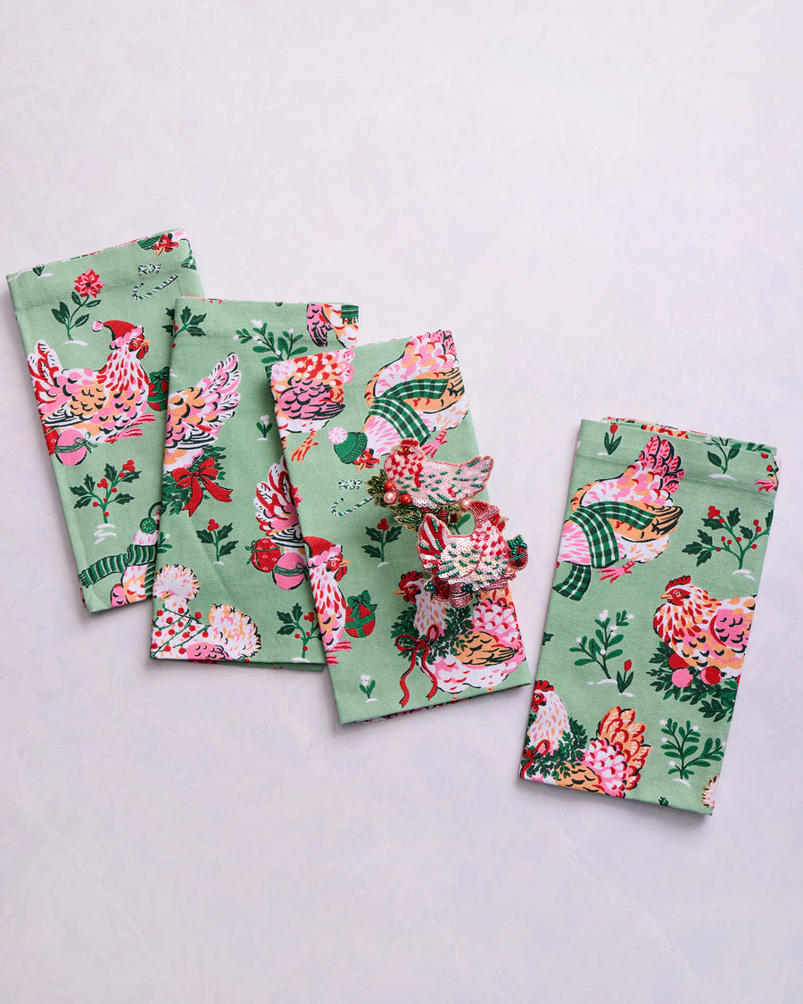 Holiday Hens - Tablescape Bundle - Sage - Printfresh