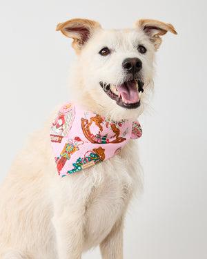 Cowboy Christmas - Pet Bandana - Pink Boots