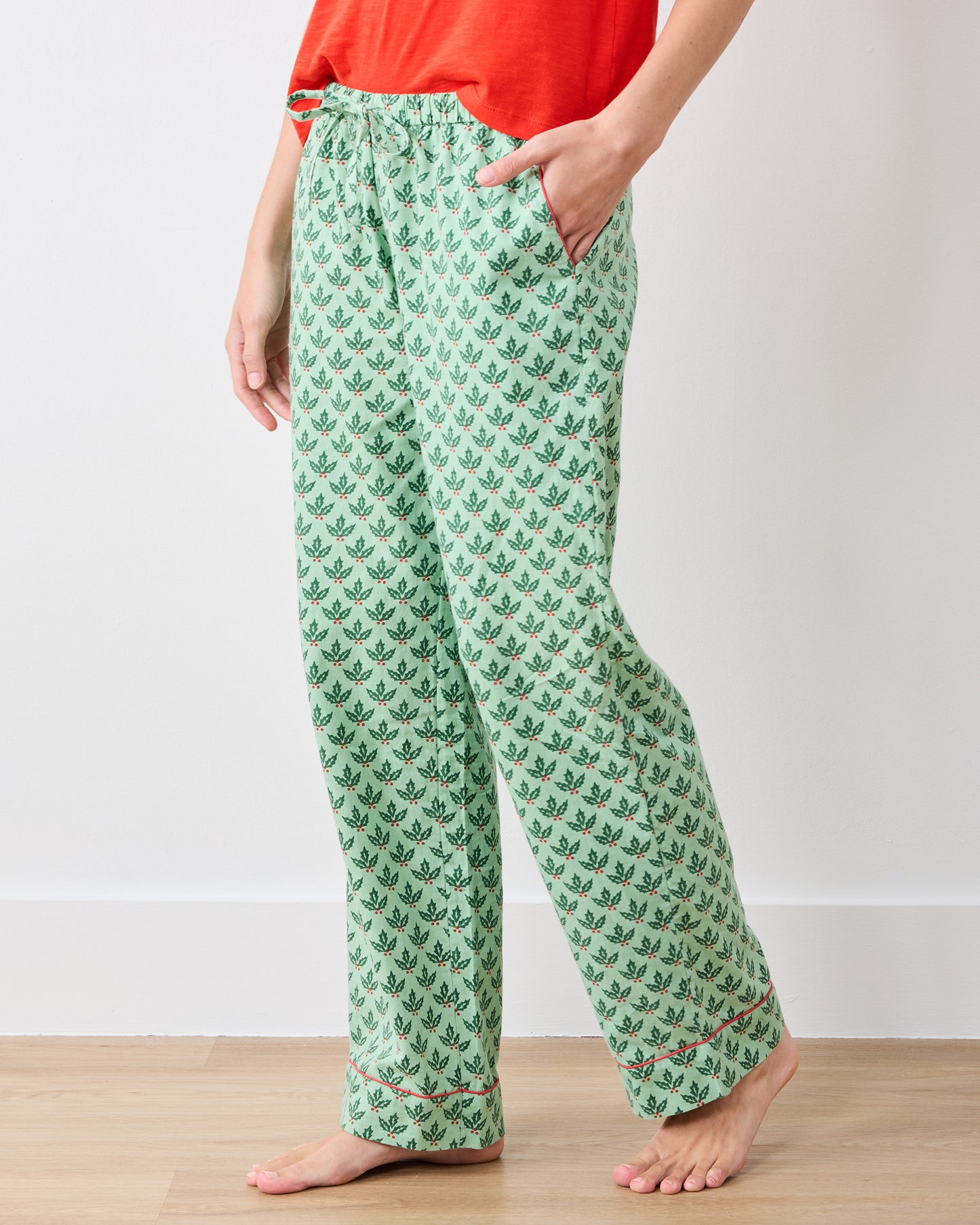 Holly Berry - PJ Pants - Sage - Printfresh