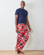 Blinis & Martinis - Midweight Flannel Men's PJ Pants - Matchbook Red - Printfresh