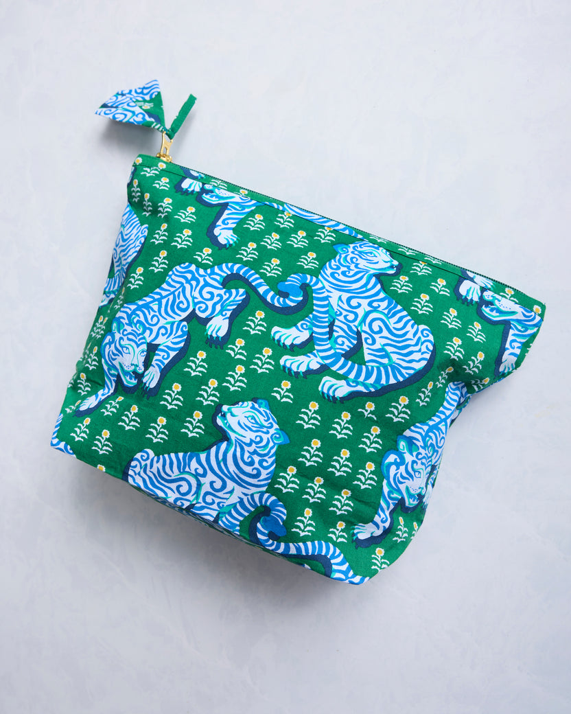 Tiger Queen - Essentials Pouch- Jade - Printfresh